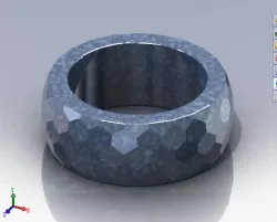 六边网纹指环2