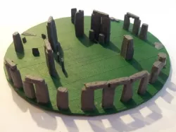 18" Stonehenge - Now on a display base, but still in danger of being crushed by a dwarf