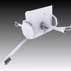 2 Pounder Anti-Tank Gun 3D model