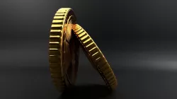 3d bitcoin digital crypto currency coin 3D model