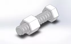 3D-Printed Bolt and Nut Combination