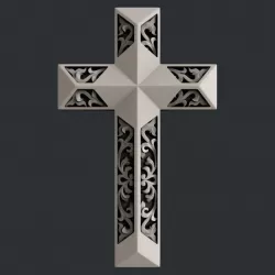 3d STL models for CNC cross 3D model