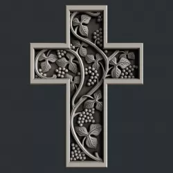 3d STL models for CNC cross 3D model