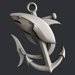 3d STL models for CNC shark 3D model