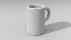 a simple Cup Low-poly  3D model