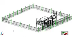 Amusement park fence