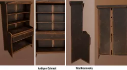 Antique Cabinet Low-poly  3D model