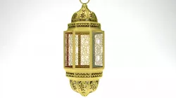 antique Islamic lighting lamp  3D model