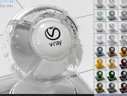Architectural Vray materials for 3ds Max - Glass 3D model