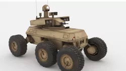 Armed Robotic Vehicle MULE XM1219 3D model