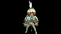 Asset - Character Archer - Models and Animation Low-poly  3D model