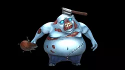 Asset - Character Fat - Models and Animation Low-poly  3D model