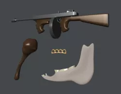Assorted Weapons 3D model