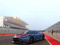 Aston Martin db9 rendered in Buddh international f1 race track