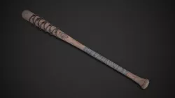 Barbwired Baseball Bat Low-poly  3D model