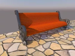 bench 3D model
