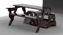 Bench and Table 2in1