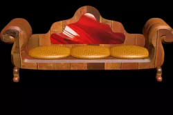 Bench Low-poly  3D model