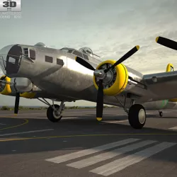 Boeing B-17 Flying Fortress 3D model