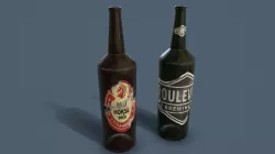 Bottles Common Enviroment Assets Low-poly  3D model
