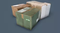 Boxes Common Enviroment Assets Low-poly  3D model