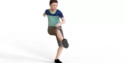Boy Character Low-poly  3D model