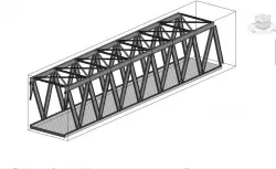 Bridge Design Revit- Robot Structural Model 3D model