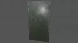 Bunker Steel Secure Door Low-poly  3D model