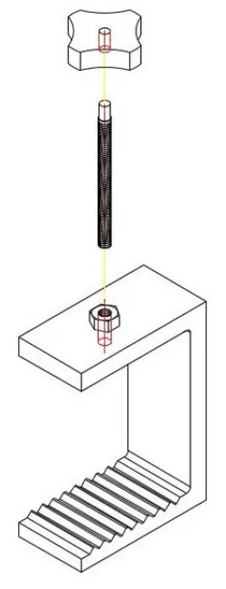 C-Clamp drawing