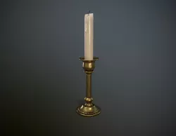 Candlestick Low-poly  3D model