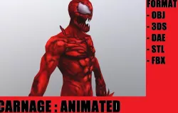Carnage Low-poly  3D model