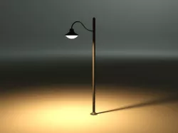 Cartoon Lamp Post 3D model