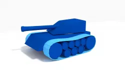 Cartoon Tank 3D model