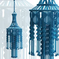 Chandelier macrame 3D model