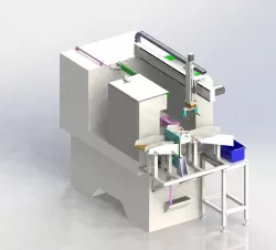 CNC lathe automatic loading machine 3D model