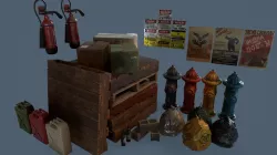 Complete Pack Enviroment Assets Low-poly  3D model