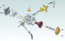 CV type carburettor assembly set1