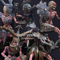 Dead Army Light Vershion Low-poly  3D model