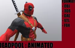 Deadpool Low-poly  3D model