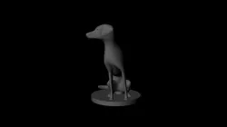 dog obj fbx mb ma dae Low-poly  3D model