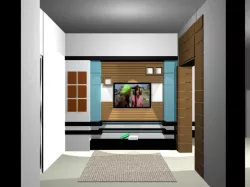 Drawing Room Decoration  Low-poly  3D model