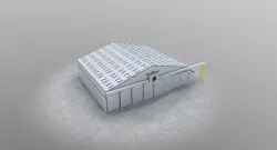 EGCC Hangar 3 Low-poly  3D model
