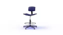Ergonomic chair Low-poly  3D model