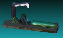 Feeding and clamping mechanism