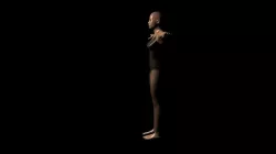 female obj fbx mb ma dae files Low-poly  3D model