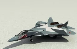 Fighter T-50 3D model