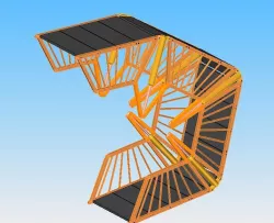 Folding bridge