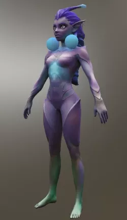 Forest Fae low-poly model Low-poly  3D model