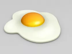 Fried Egg 3D model