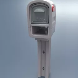 Futuristic new mailbox 3D model